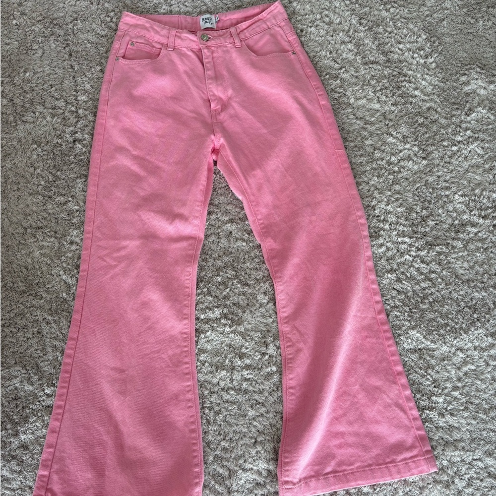 Princess Polly Pink Flare Jeans